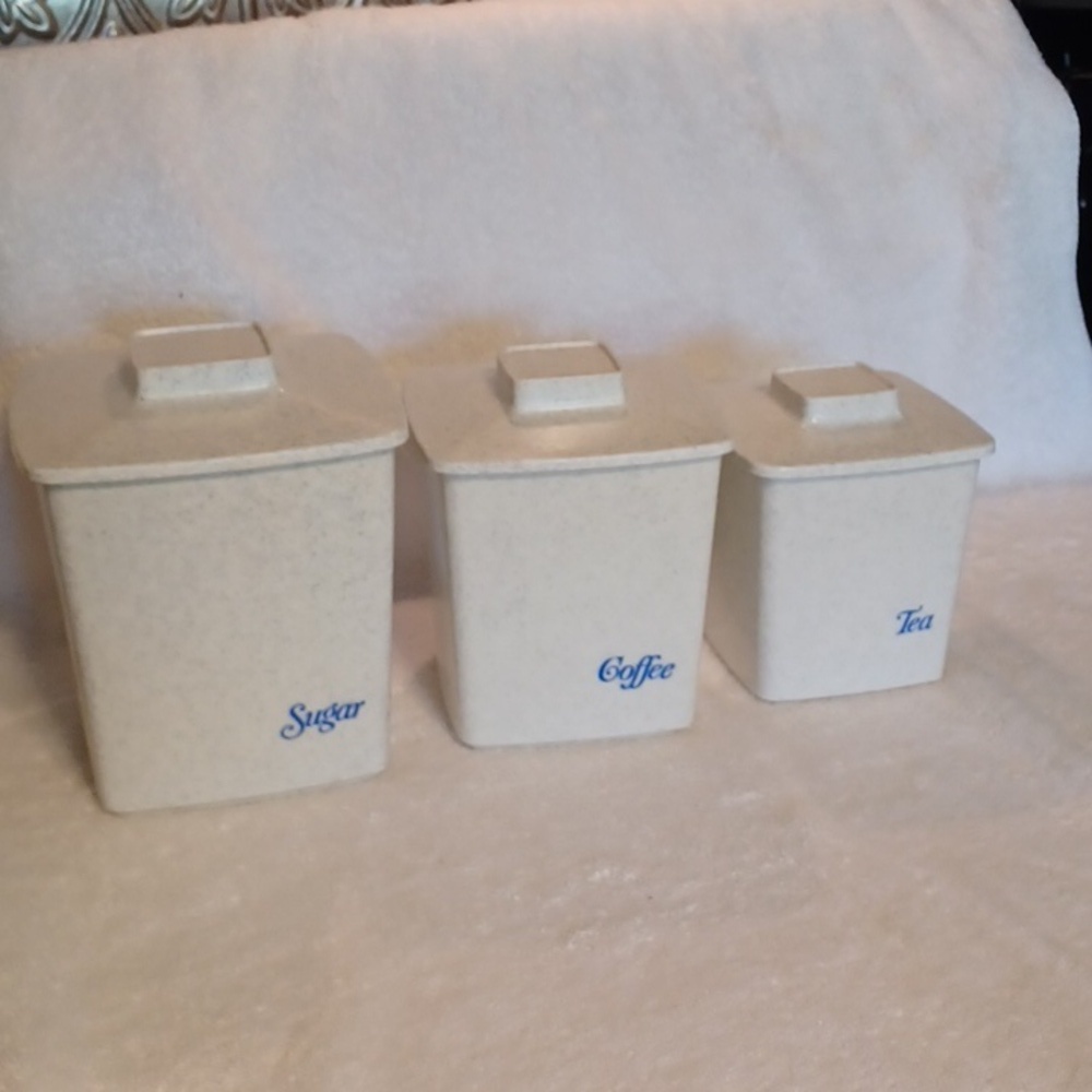 Canister set tucker housewares made in the USA vintage kitchen storage Vintage